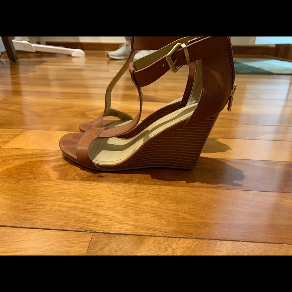 Kenneth Cole T-Strap Wedge Sandals